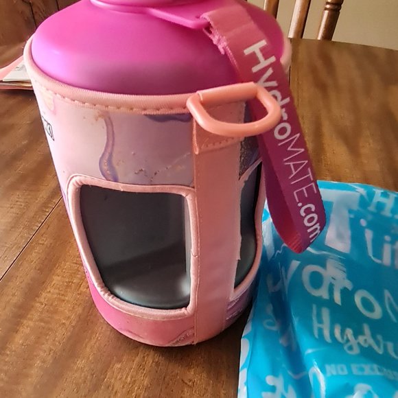 Hydromate Gallon Water Bottle with Straw and 2 Covers EUC Used 1 Time - Picture 6 of 9